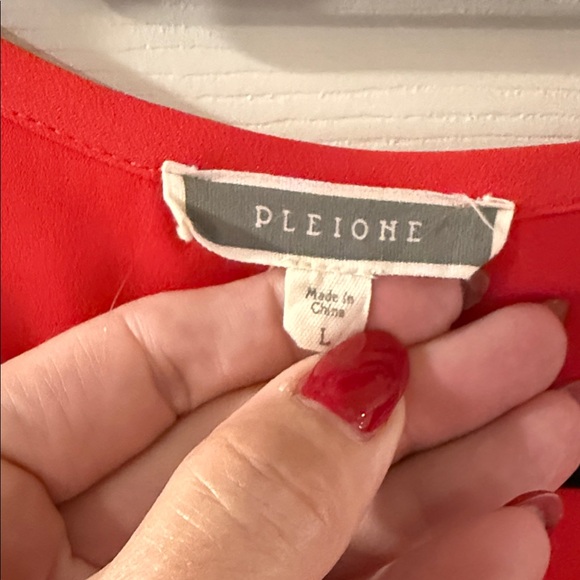 Pleione Vibrant Red Blouse - Picture 2 of 4